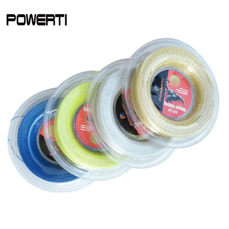 

Powerti 1.30mm tennis racket string nylon wire tennis training string white soft power durable string 200m reel