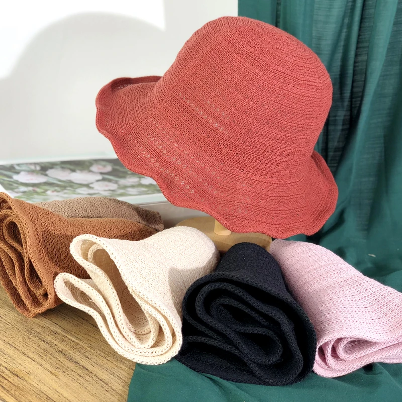 Летняя Милая однотонная женская панама для путешествий, Повседневная Мягкая шляпа, Солнцезащитная дышащая универсальная шляпа, складная, 56-58 см