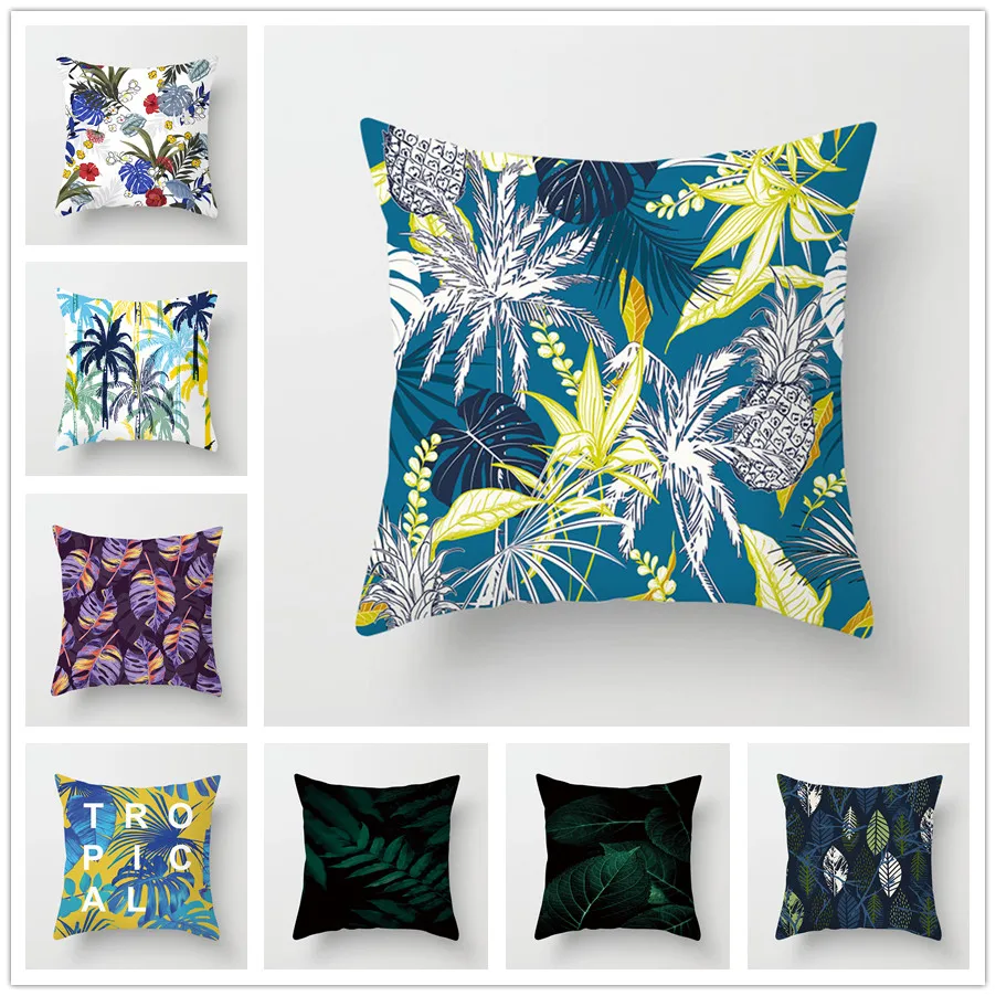 45x45 Pillowcase Square Pillow Cover Cushion Case Toss Hidden Zipper