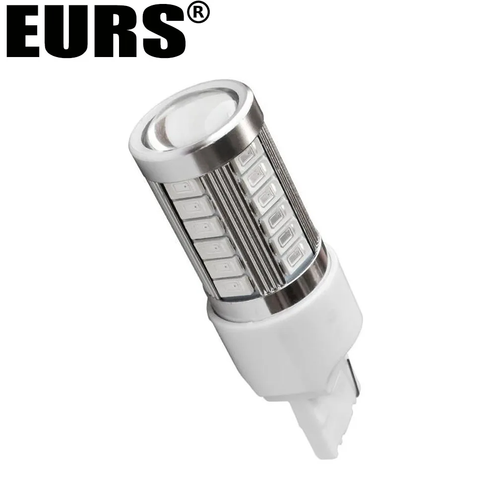 EURS 2 шт. красный белый желтый 33 SMD 5630 5730 светодиодный T20 7440 W21W WY21W мотоцикл