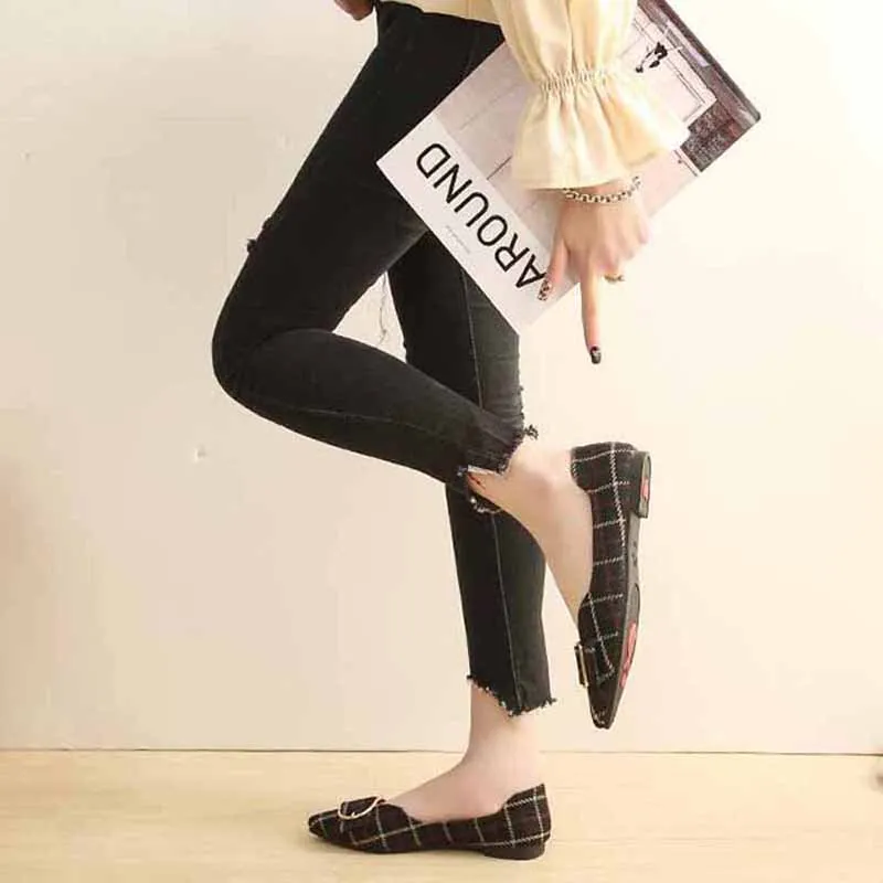 Women's shoes women's flat shoes casual work Lok Fu shoes ballet flat shoes new fashion women's flat shoes XL 34 - 43 Women's shoes women's flat shoes casual work Lok Fu shoes ballet flat shoes new fashion women's flat shoes XL 34 - 43