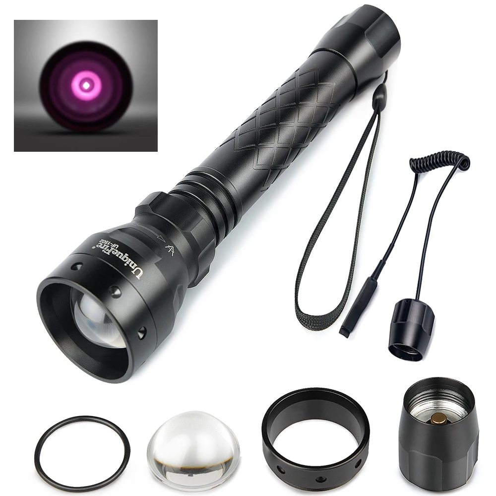UniqueFire 1502 IR 940nm Infrared Night Vision Flashlight 3 Mode Torch
