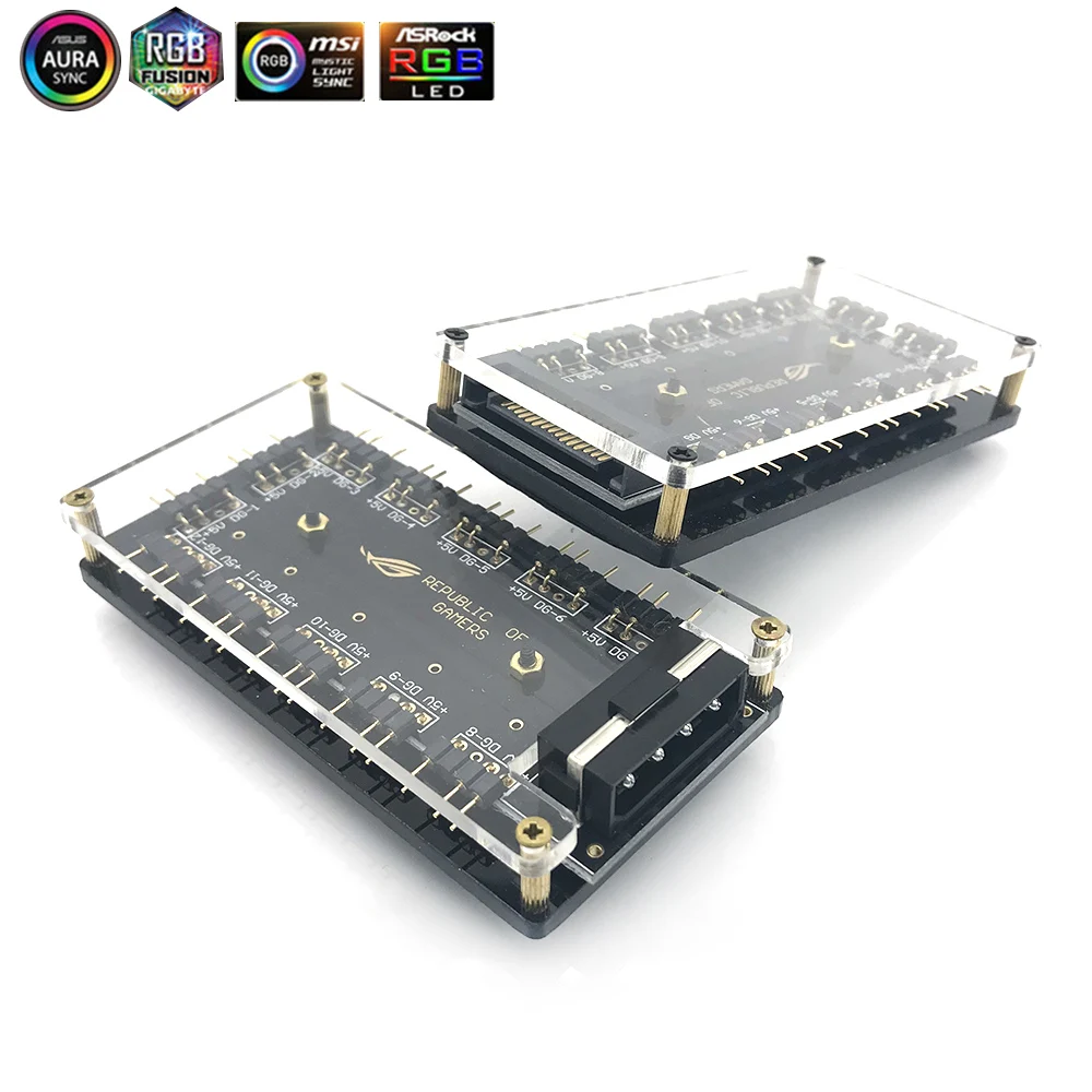 ASUS AURA 5 в 3 контакта RGB концентратор интерфейса синхронизации разветвитель