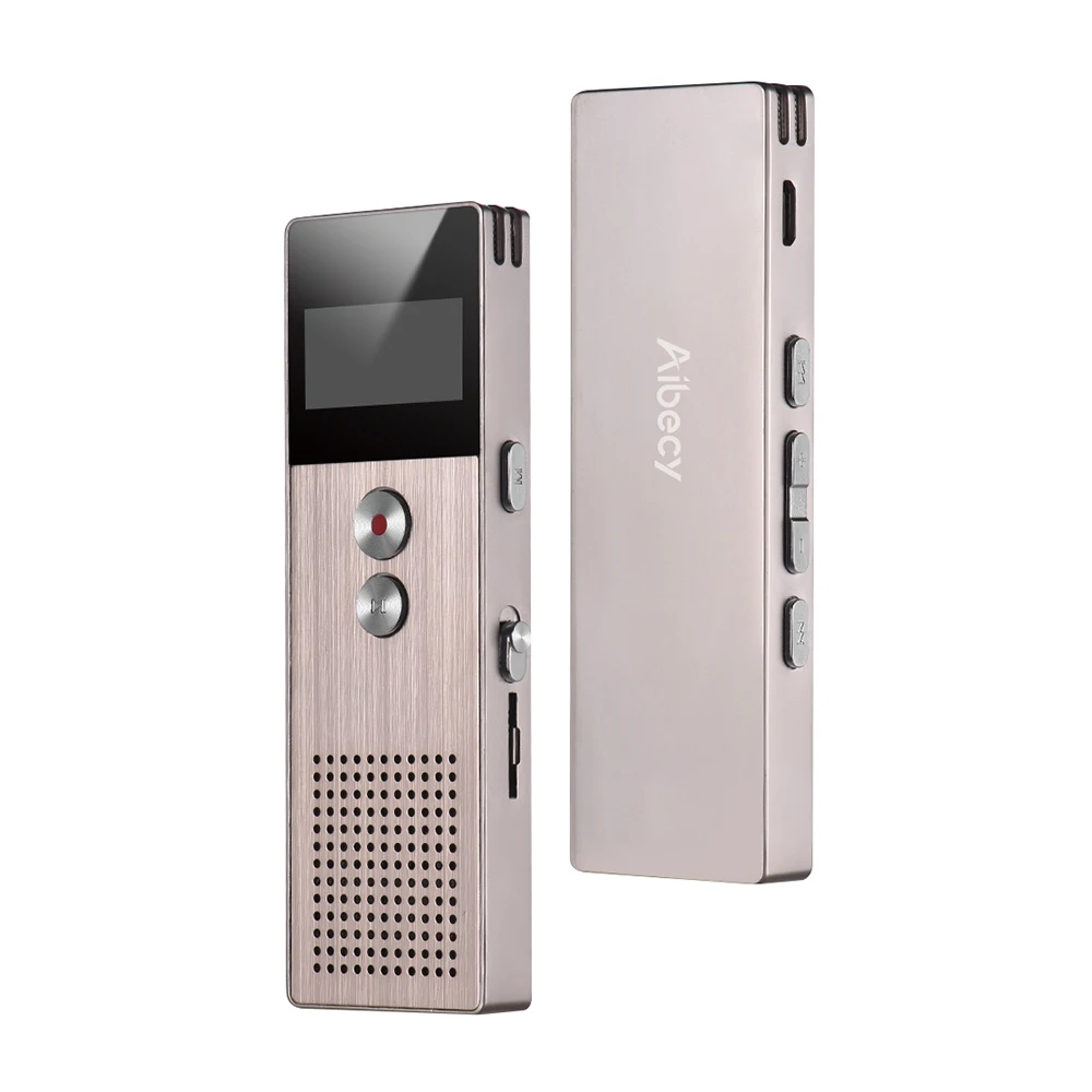 Aibecy M23 8GB Professional Digital Voice Recorder MP3 Muisc Player Audio Activated Recording with Loudspeaker Card Slot