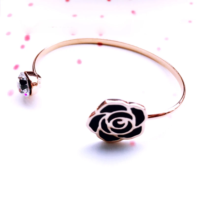 

Fashion Camellia Flowers Famous Luxury Brand Bracelets For Women Magnetic Bracelet&Bangle Best Birthday Gift For Friends