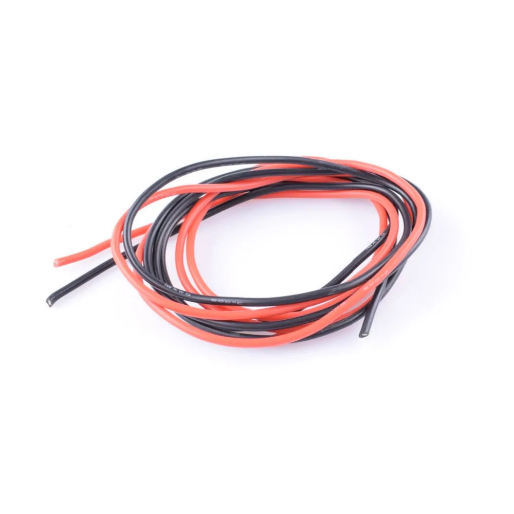 2 м/лот 10awg 12awg 14awg 16awg 18awg 20awg супер мягкий гибкий Фабричный Электрический медный силиконовый провод кабель