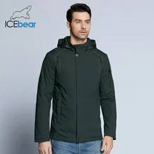 ICEbear 2018 new autumnal men’s coats windbreaker warm apparel cotton padded detachable hat brand hooded man jacket MWC18120D