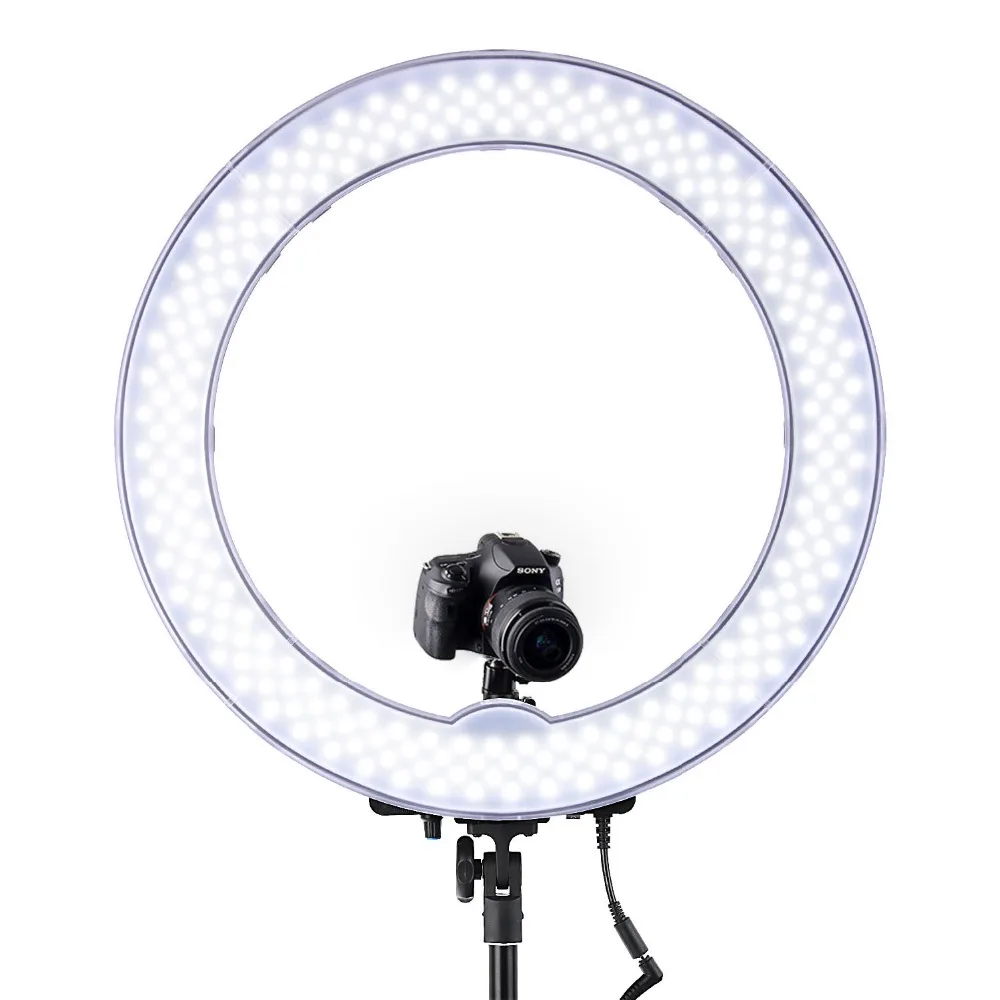 FOSOTO RL-18 photography lighting Dimmable 55W 5500K Ring Lamp Camera Photo Studio Phone Video Led