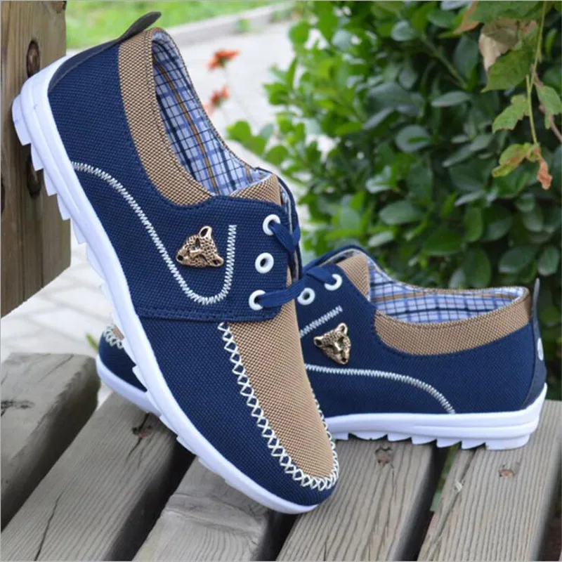 

DIWEINI Summer Men Shoes Trend Canvas Shoes Male Casual Shoes Men's Low Board Outwear Flats Breathable Driving Shoes Big Size 48