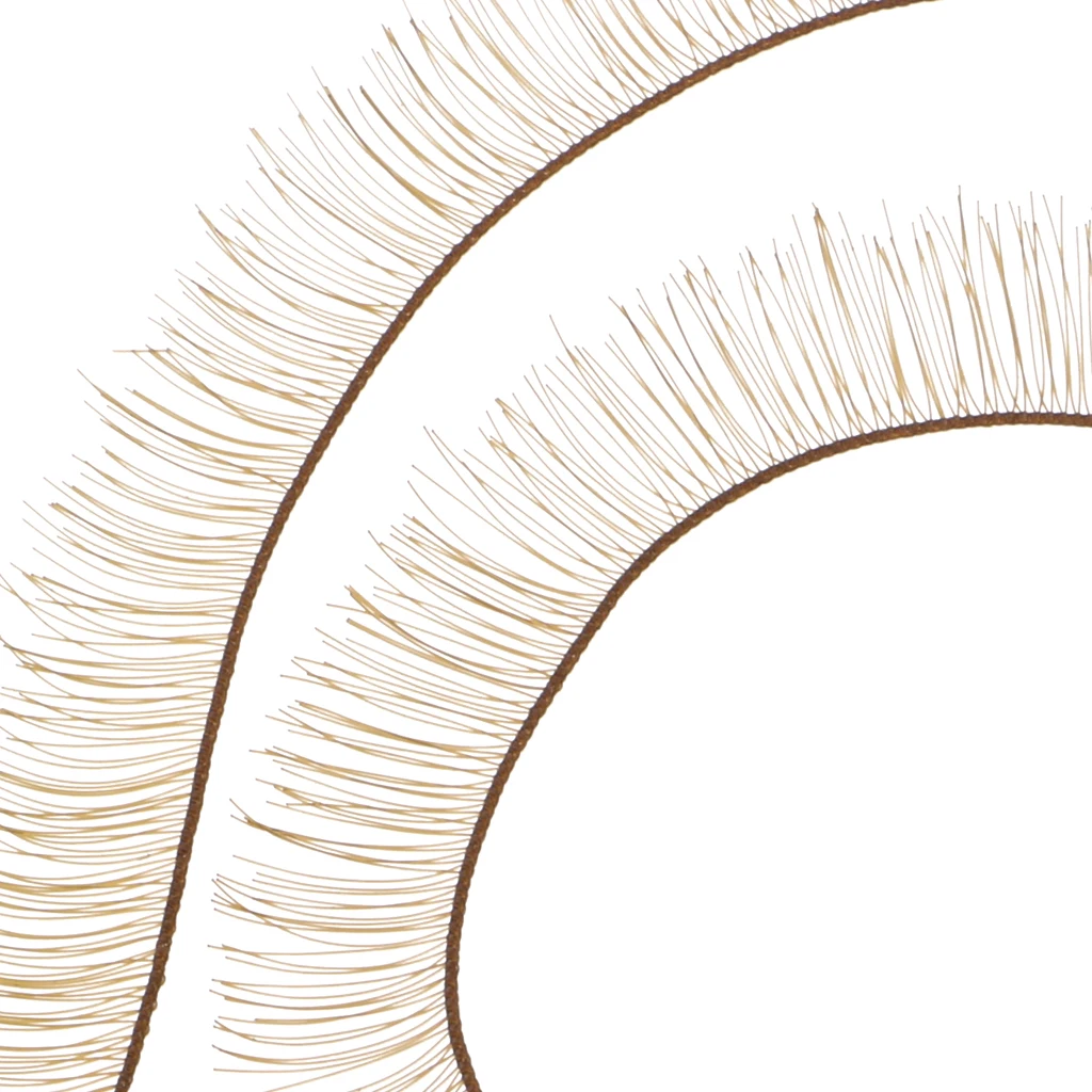 200Pcs Soft Plastic False Eyelashes Eyelash Strips for BJD Baby Dolls Eye Make up 200*8mm Various Colored