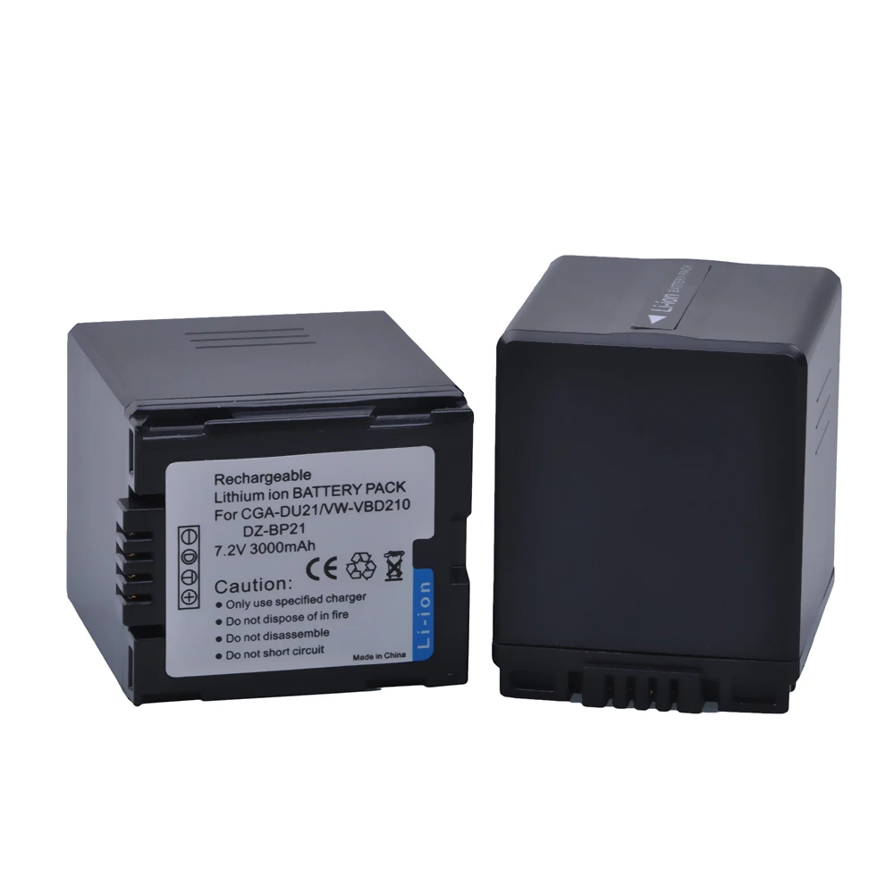 Online 2Pcs Hohe Kapazität CGA DU21 3000mAh CGA DU21 CGADU21 Kamera Batterie Für Panasonic NV GS330 GS400 GS408 GS500 GS508 MX500 PVGS90