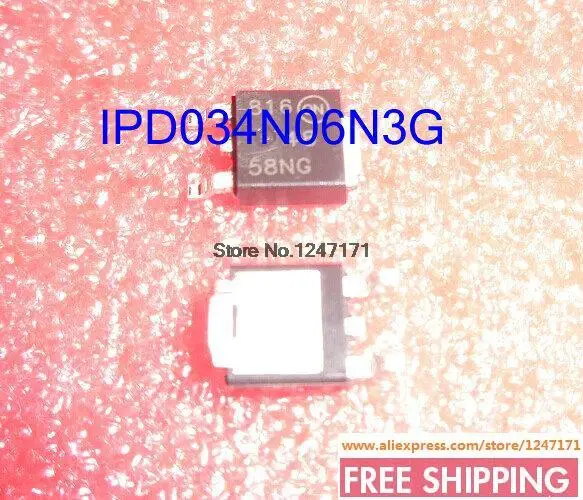 Бесплатная доставка 6 шт./лот IPD034N06N3G 60 В 100A TO252-3 IPD034N06N 034N06 IPD034N0 034N06N IPD034 034N06N3 |