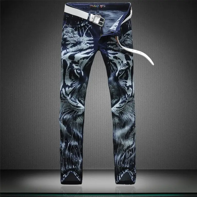 patterned jeans mens