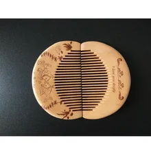 Щетка для волос персиковая деревянная расческа весло щетка для волос натуральная забота о здоровье Подушка массажная расческа; массажка волос для женщин