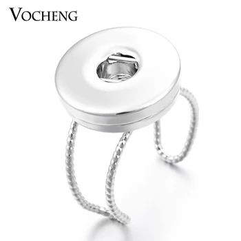 

Wholesale 10PCS/Lot Vocheng 18mm Interchangeable Adjustable Metal Ginger Snap Button Ring NN-398*10 Free Shipping