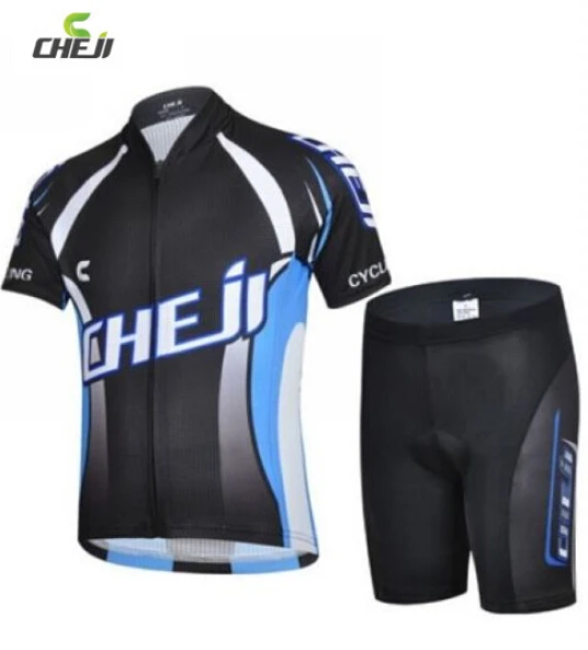 New CHEJI Kid Cycling Bike Bicycle Short Sleeve Jersey + Shorts Suit M-XXL Black boys-bike New CHEJI Kid Cycling Bike Bicycle Short Sleeve Jersey + Shorts Suit M-XXL Black boys-bike
