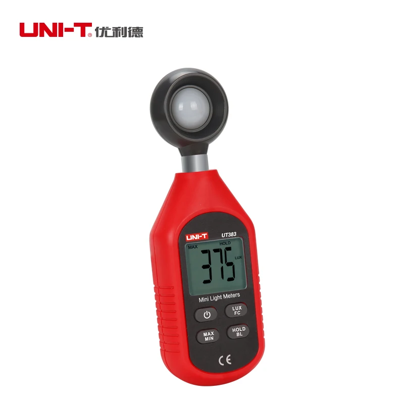 UNI-T UT383, портативный цифровой светильник, измеритель освещенности, измеритель яркости, светильник, фотометр 0-199999 люкс