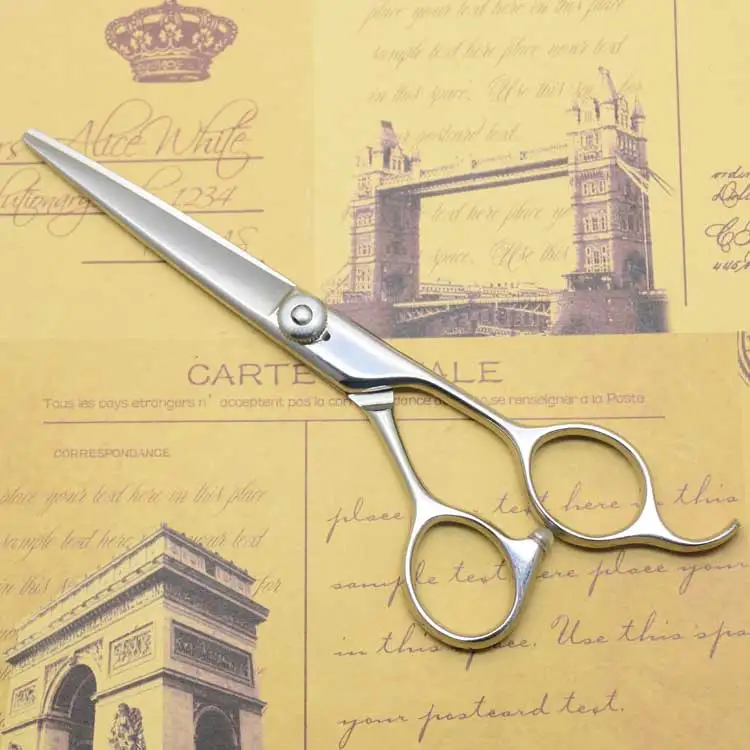 

Japanese 440C professional hairdressing scissors 6.0" with big thumb handle & convex edge for hair cut SK
