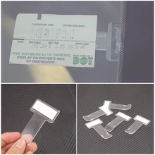 Prendedor de bilhete de estacionamento de carro, 4 unidades,, fixador automático, suporte de conta, organizador de para-brisa, adesivos, suporte de bilhete do carro