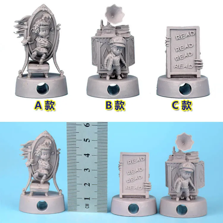 

New Die Casting Resin Magic Board Game Chess Model Accessories The Faceless Inscription