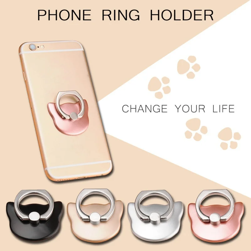 Universal Finger Ring Mobile Phone Smart Stand Holder Mount Support for IPhone IPad Xiaomi Huawei Samsung All Smart Phone