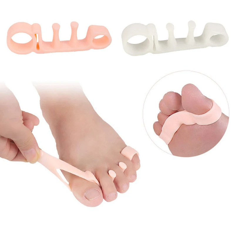 

1 Pair Pedicure Toe Separator Hallux ValgusBones Overlapping Toe Correction Orthoses Corrective Insoles Separate Toes Spacer