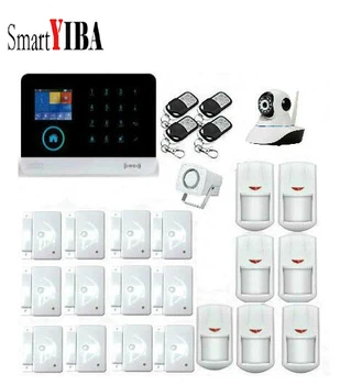 

SmartYIBA Home Security 3G Alarm System WIFI Camera Surveillance Infrared PIR Motion Sensor For GPRS SMS Alarm Kits