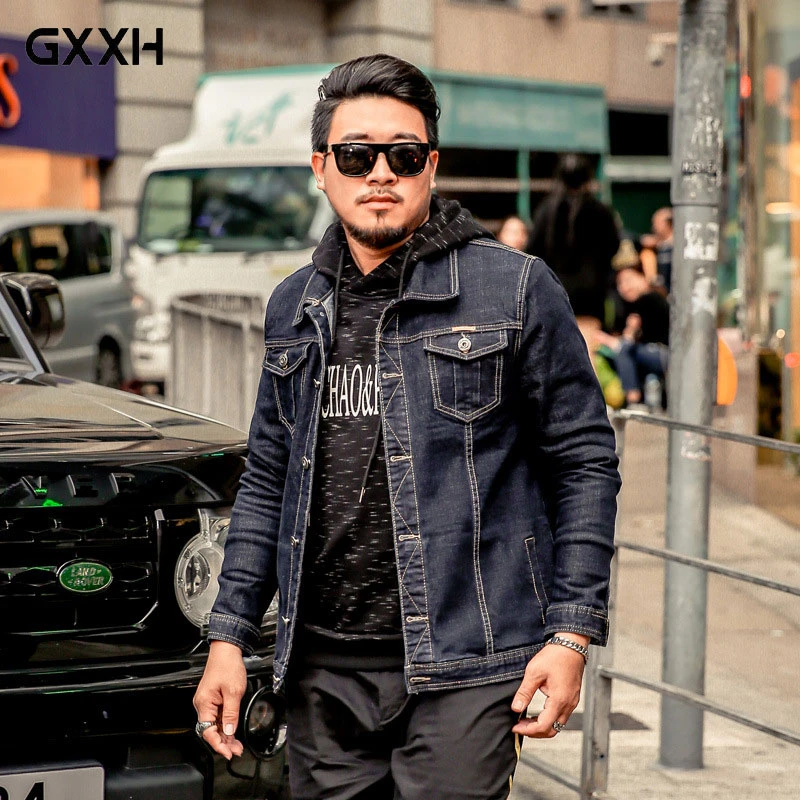 large black denim jacket