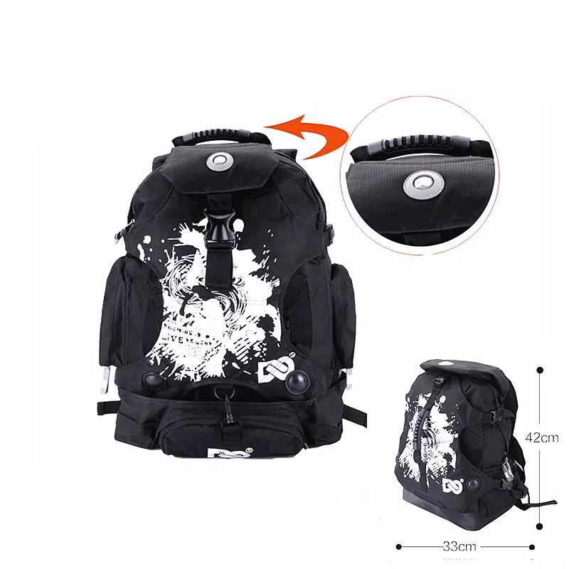 Adult Shoulder Speed Skate Shoes Backpacks Roller Skating Bag Inline