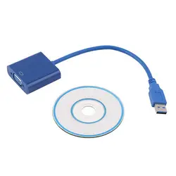USB 3,0 для VGA Графическая конвертер карты дисплей кабель инструменты наращивания волос адаптер 1080 P