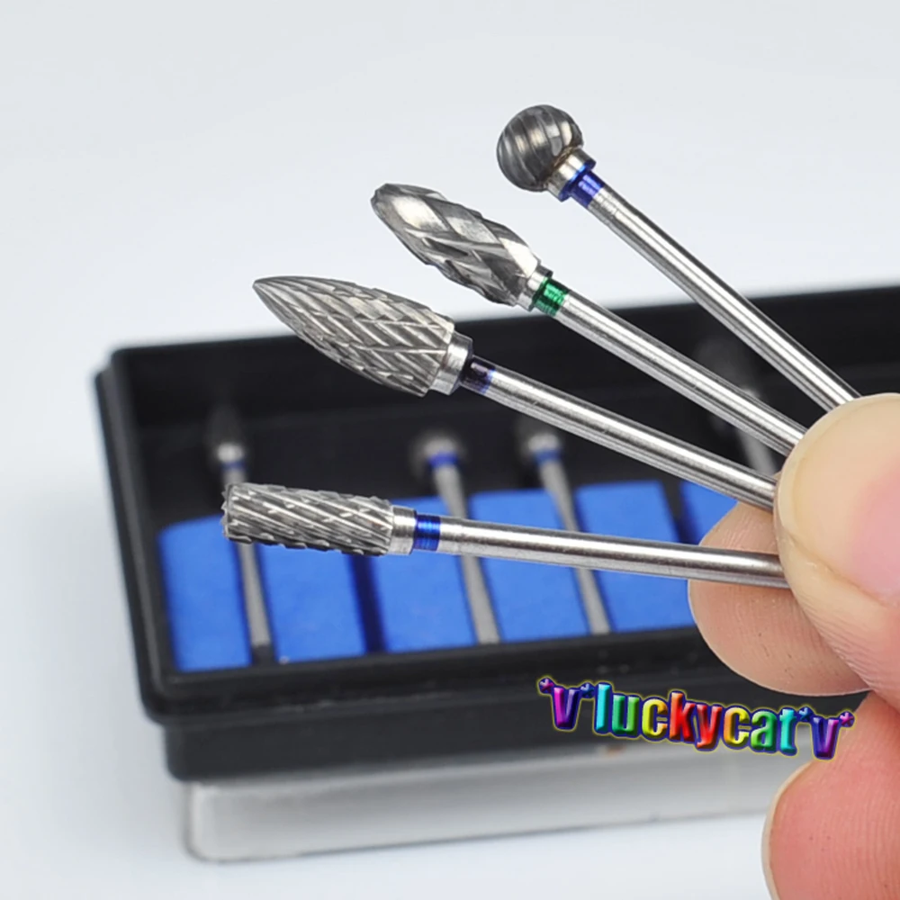 Koop 20 Pcs 2 BoxDental Burs Boren Nitraat Tungsten Staal Materiaal 2.35mm   Dental Lab Titanium Nitraat Carbide Burs