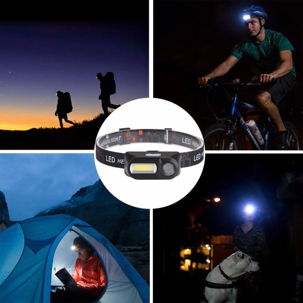 Flash Deal USB rechargeable Bicycle light LED Bike Headlamp COB Work light 7 lighting modes Bike Front lamp Cycling lighting use 18650 5