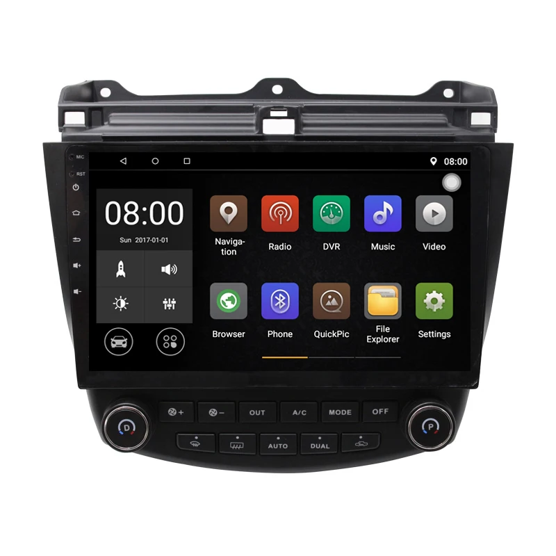 

Android Car DVD Player GPS Navigation System for Honda Accord 2003 2004 2005 2006 2007 Single or Dual zone Climate Control Radio