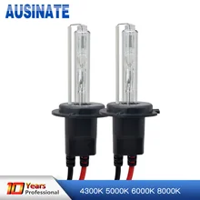 Одна пара 55 W ксеноновая лампа накаливания фары авто H1 H3 H7 H8 H9 H10 H11 9005 9006 HB3 HB4 D2S D2C 4300 K 6000 K 8000 K 10000 K