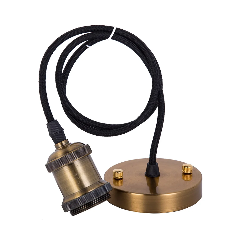 

E27 Aluminum cupper Edison Vintage Retro Lamp Base Holder Pendant Bulb Light Screw Socket Antique Lamp Accessories Lamp Bases