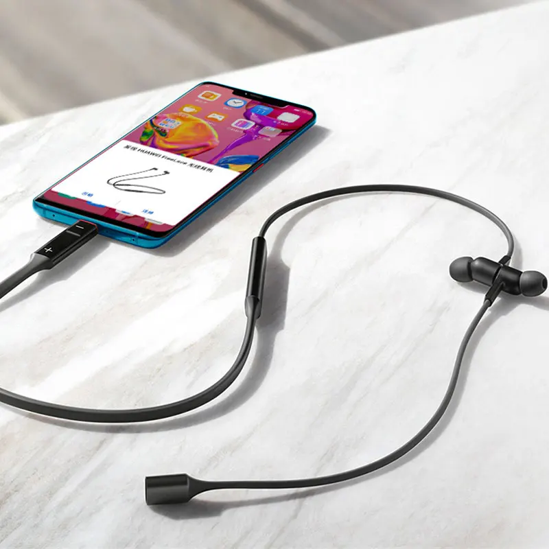 Huawei FreeLace спортивные наушники беспроводные Bluetooth IP55 водонепроницаемый кабель памяти в уши металлический магнитный переключатель быстрая зарядка горячая распродажа