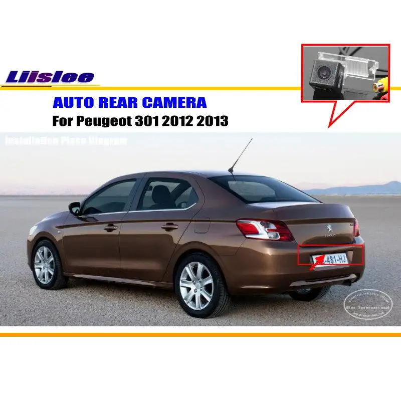 

For Peugeot 301 2012 2013 Car Rearview Rear View Camera Backup Back Parking AUTO HD CCD CAM Accessories Kit