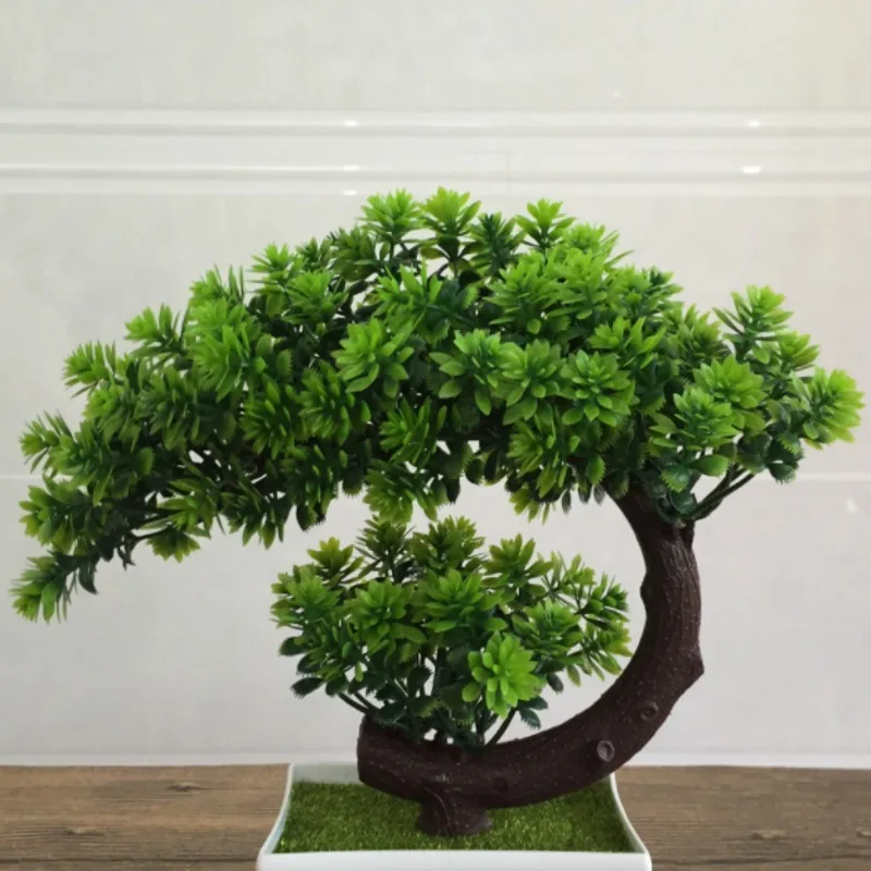 Artificial Plants Bonsai Small Tree Pot Plants Fake Flowers Potted