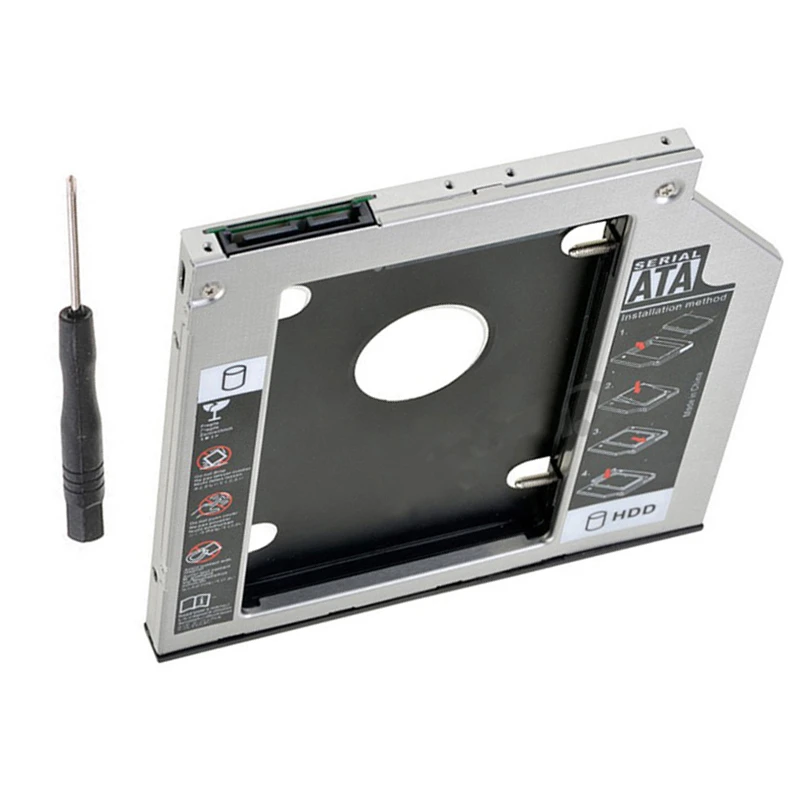 

12.7mm SATA 2nd SSD HDD Caddy for Lenovo IdeaPad Z585 Z575 Z580 Swap UJ8D1 Hard Disk Drive Caddy