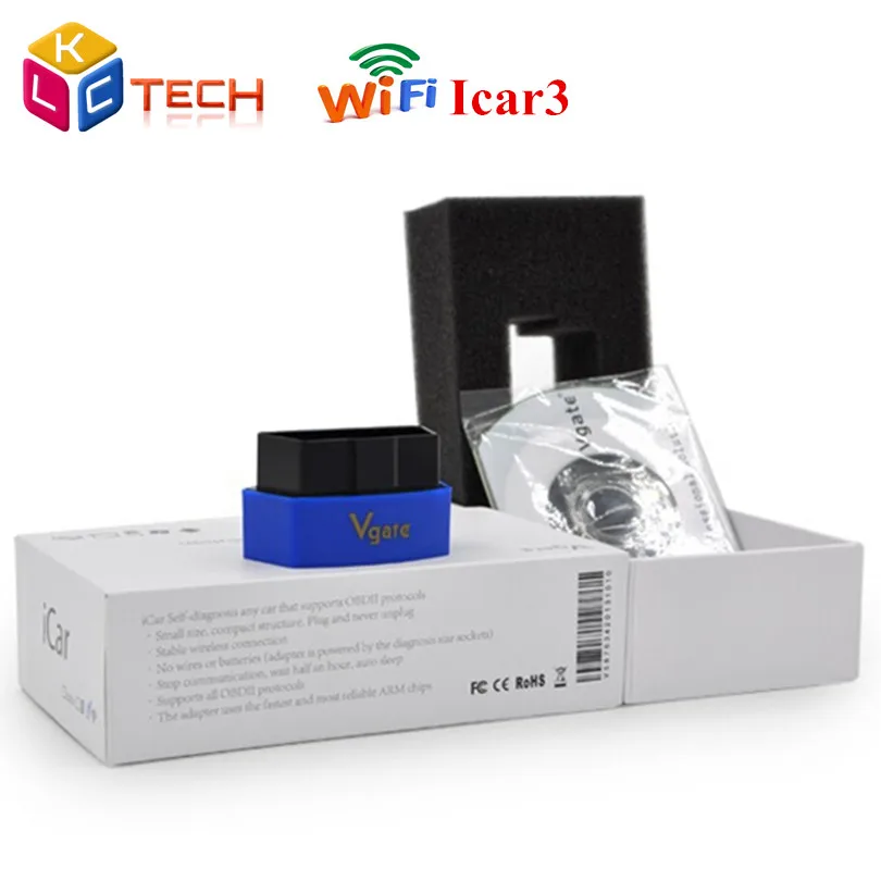 

2019 Vgate iCar 3 Scan for iOS/Android/PC iCar3 Wifi Elm327 Wifi Code Reader Support OBDII Protocol Vehicle /QA/ Free Shipping