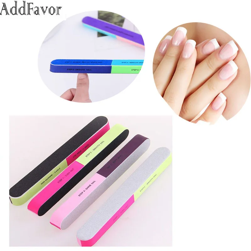 Addfavor 2Pcs Nail Buffer Pedicure Manicure Care Buffer Nail Art Tool