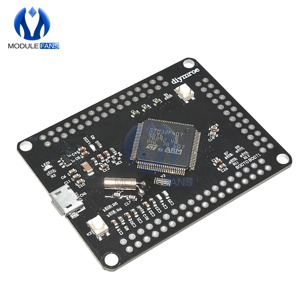 Плата разработки STM32F4 Discovery STM32F407VGT6 ARM Cortex M4 32bit MCU Core SPI I2C IIC UART ISC|development board|module i2carm