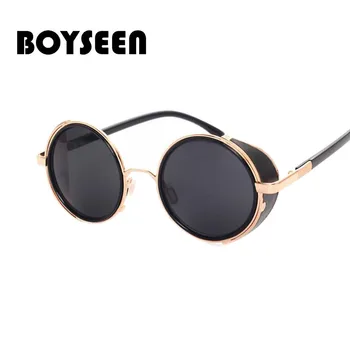 

BOYSEEN fashion Retro Unisex glasses Steampunk metal frame sunglasses 264