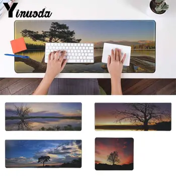 

Yinuoda New Printed Sunset Tree Gaming Player desk mat laptop Rubber Mouse Mat Decorative desktop best seller gaming mousepad