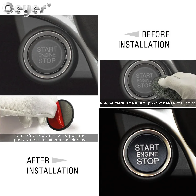 Car Start Engine Button Key Ring for ALFA ROMEO (8)