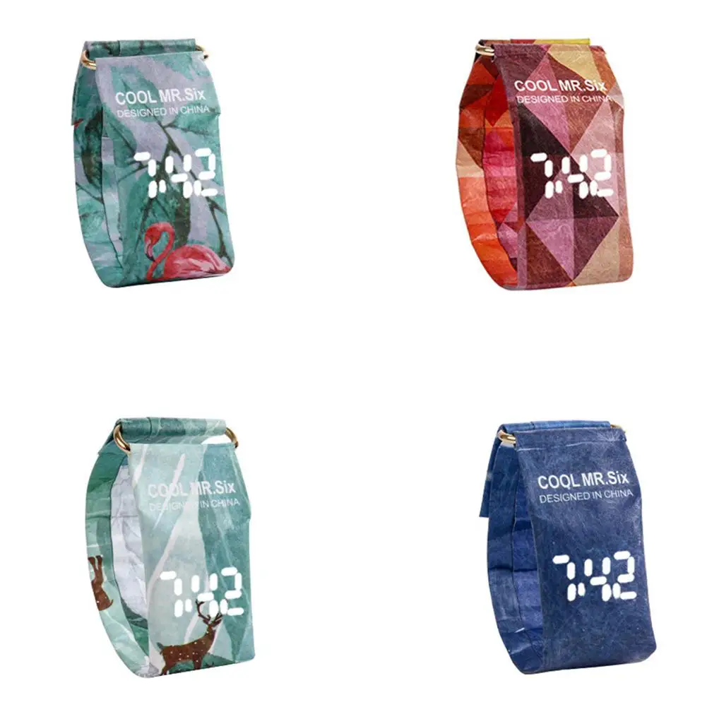 

Outdoor Waterproof Paper Smart Watch Innovative Personality LED Smart Watch Outdoor Waterproof Hiking Swimming Paper Watch