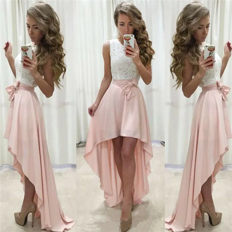 

2019 Fashion Women Summer Dresses Splice Fashion Sleeveless Ladies Evening Party Dress Lace Patchwork Gown Dress New Item