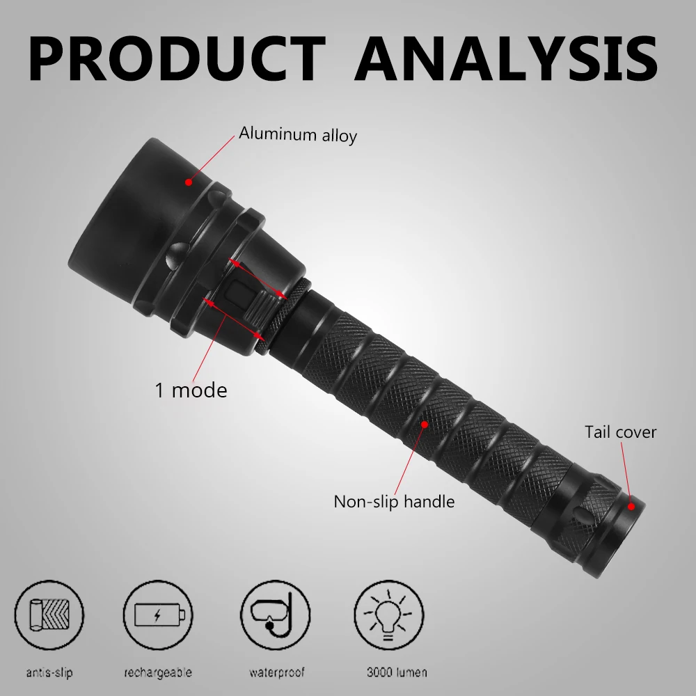 3000LM с аквалангом светодиодный вспышка для подводного погружения и светильник 5L2 5UV вспышка светильник Фонари UV фонарь 220 м подводный фиолетовый белый светильник ультрафиолетового Фонари
