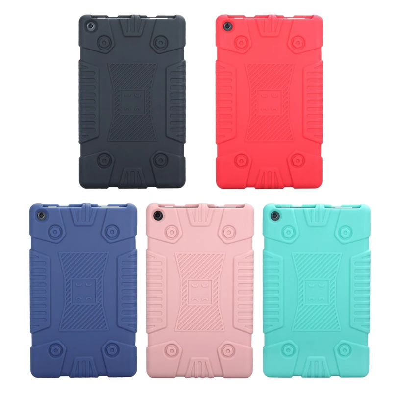 

ZGPAX Soft Silicone Rugged Cover For Amazon Kindle Fire HD8 2017/2018 Universal 8inch Tablet Case A30