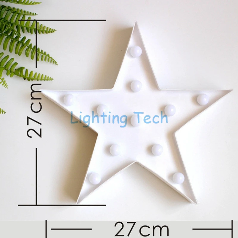 1 X 11Leds Warm White Romantic Star Table Lamp Night Light 2AA Battery Operated Baby Room